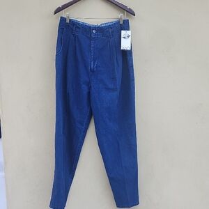 Levi's Dockers Vintage Navy Blue High-Waist Denim Pants with Hang Tag